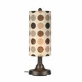 Brilliantbulb Coronado 30 in. Table Lamp 47287 w/2 in. white body and mojito coffee bean Sunbrella shade fabric BR1886310